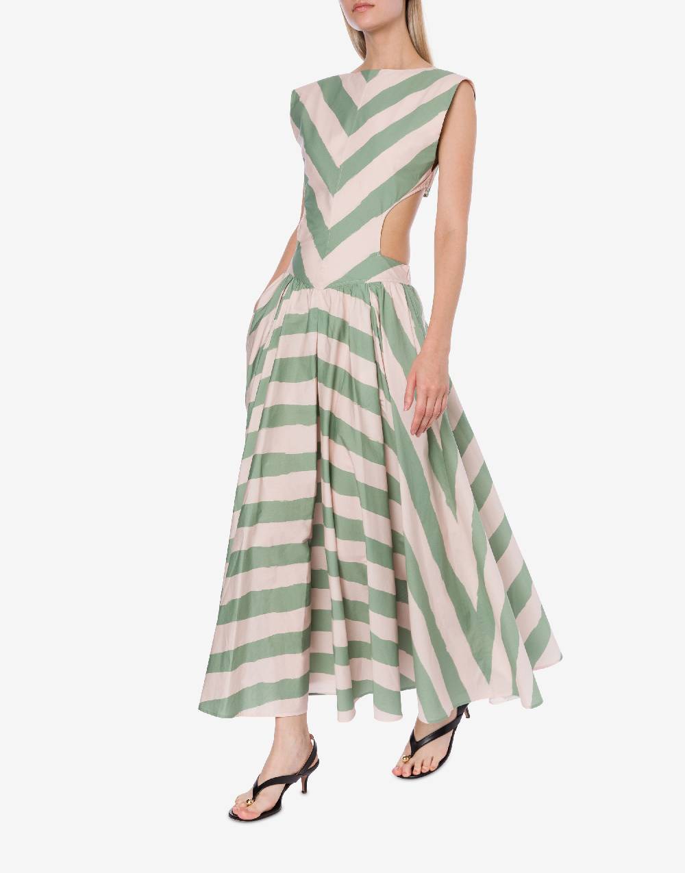 Philosophy Di Lorenzo Serafini Abito a righe in cotone stretch Promozione Limitata