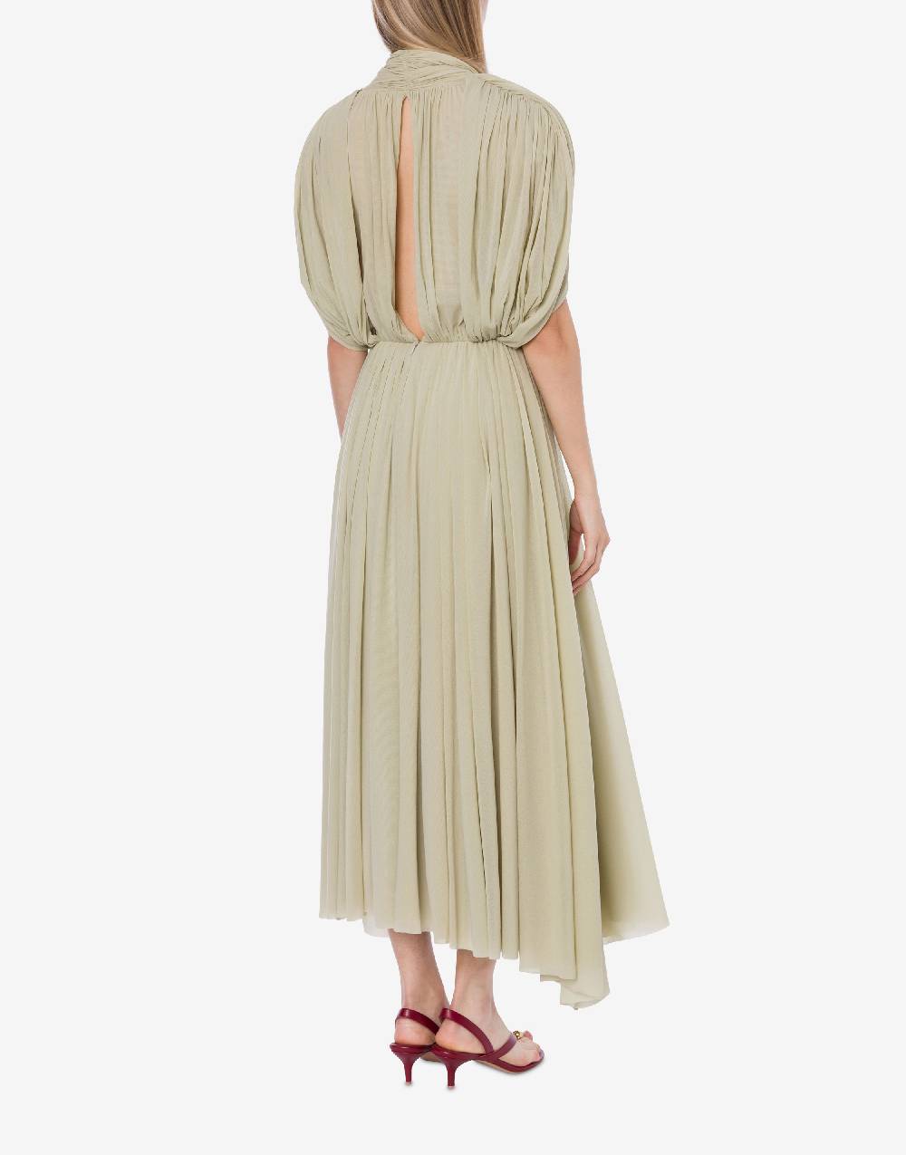 Philosophy Di Lorenzo Serafini Abito in tulle stretch con maniche a mantella Prezzo Ridotto