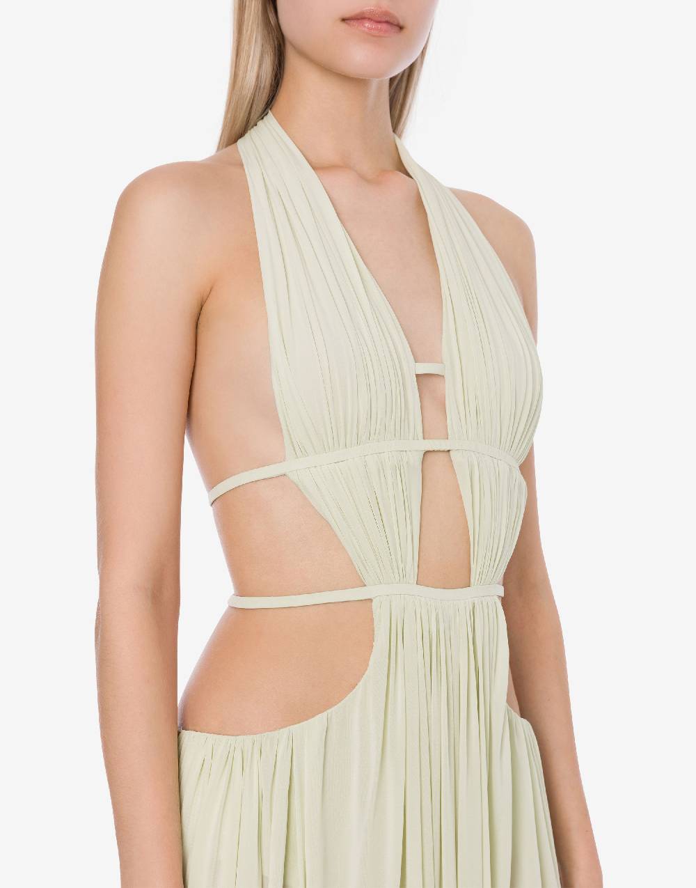 Philosophy Di Lorenzo Serafini Abito in jersey drappeggiato con cut-out Presa