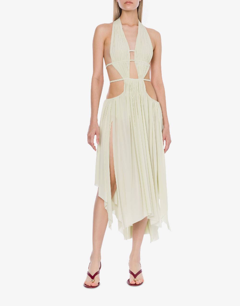 Philosophy Di Lorenzo Serafini Abito in jersey drappeggiato con cut-out Presa