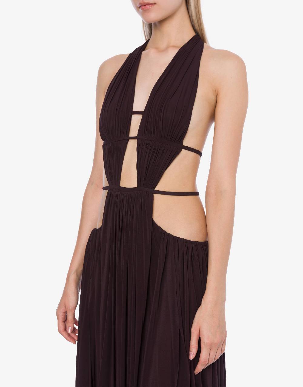 Philosophy Di Lorenzo Serafini Abito in jersey drappeggiato con cut-out Sconto