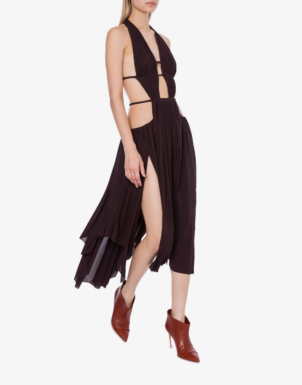 Philosophy Di Lorenzo Serafini Abito in jersey drappeggiato con cut-out Sconto