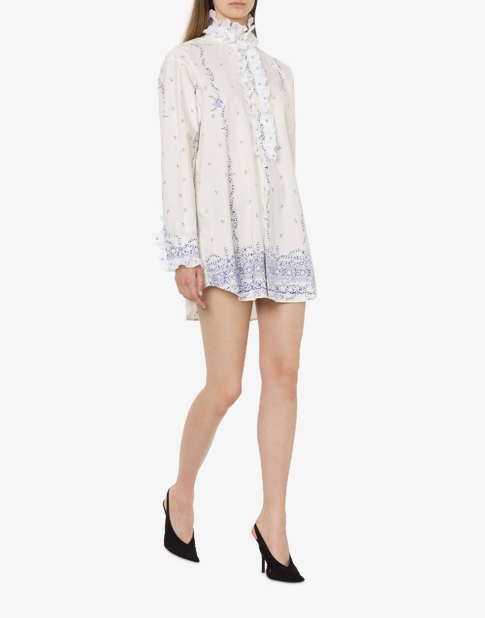 Philosophy Di Lorenzo Serafini Shirt dress in popeline stampato Italia