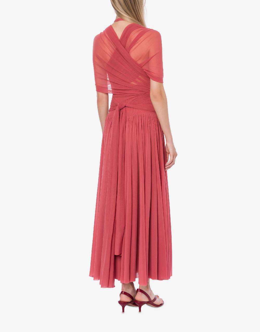 Philosophy Di Lorenzo Serafini Abito in tulle stretch con allacciatura a fiocco Qualità