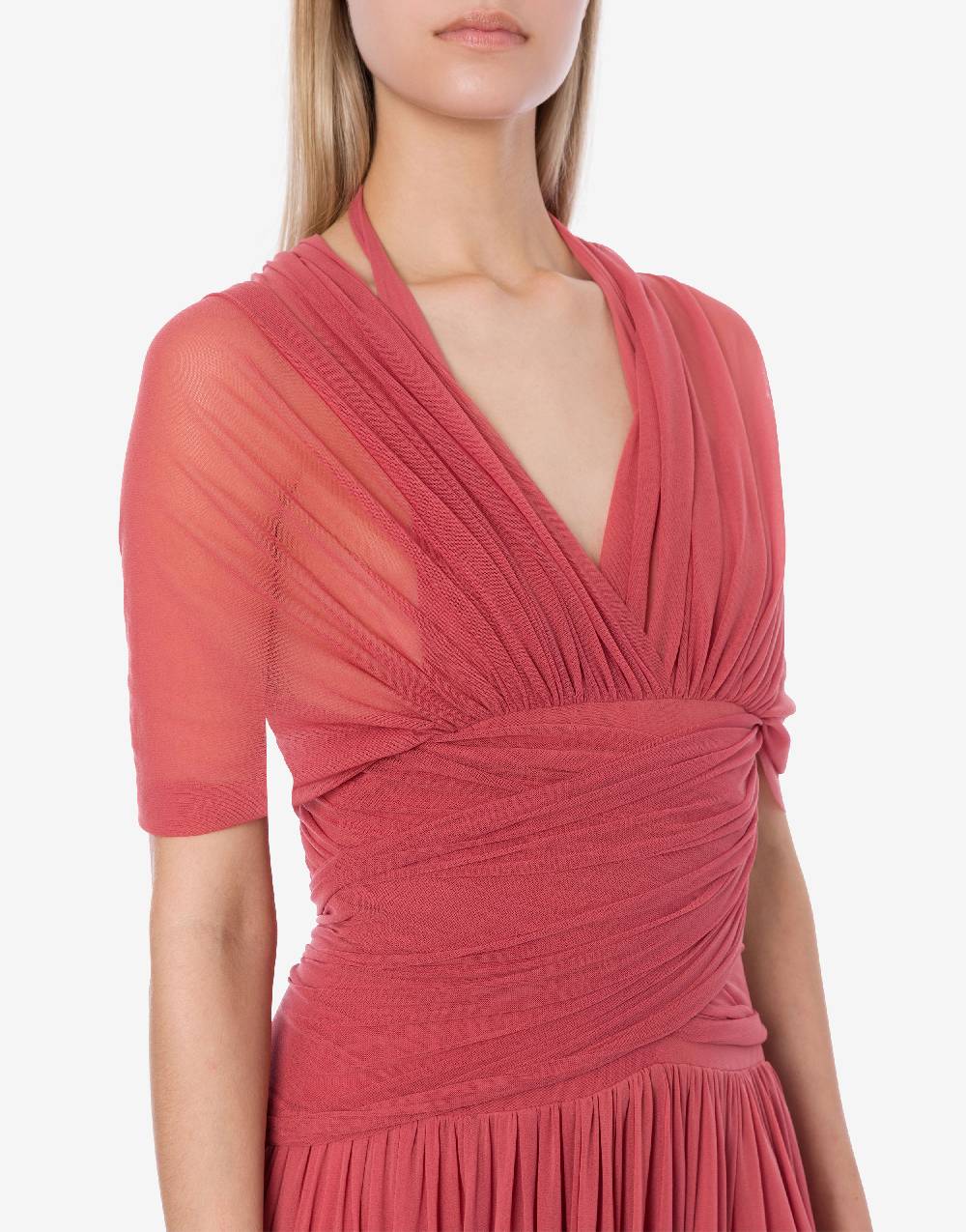 Philosophy Di Lorenzo Serafini Abito in tulle stretch con allacciatura a fiocco Qualità