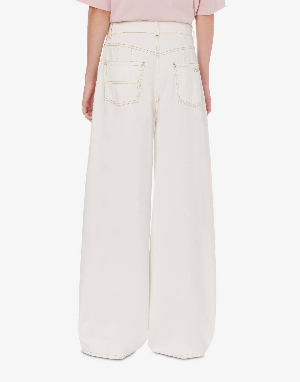 Philosophy Di Lorenzo Serafini Pantalone oversize in denim bleach Vendita