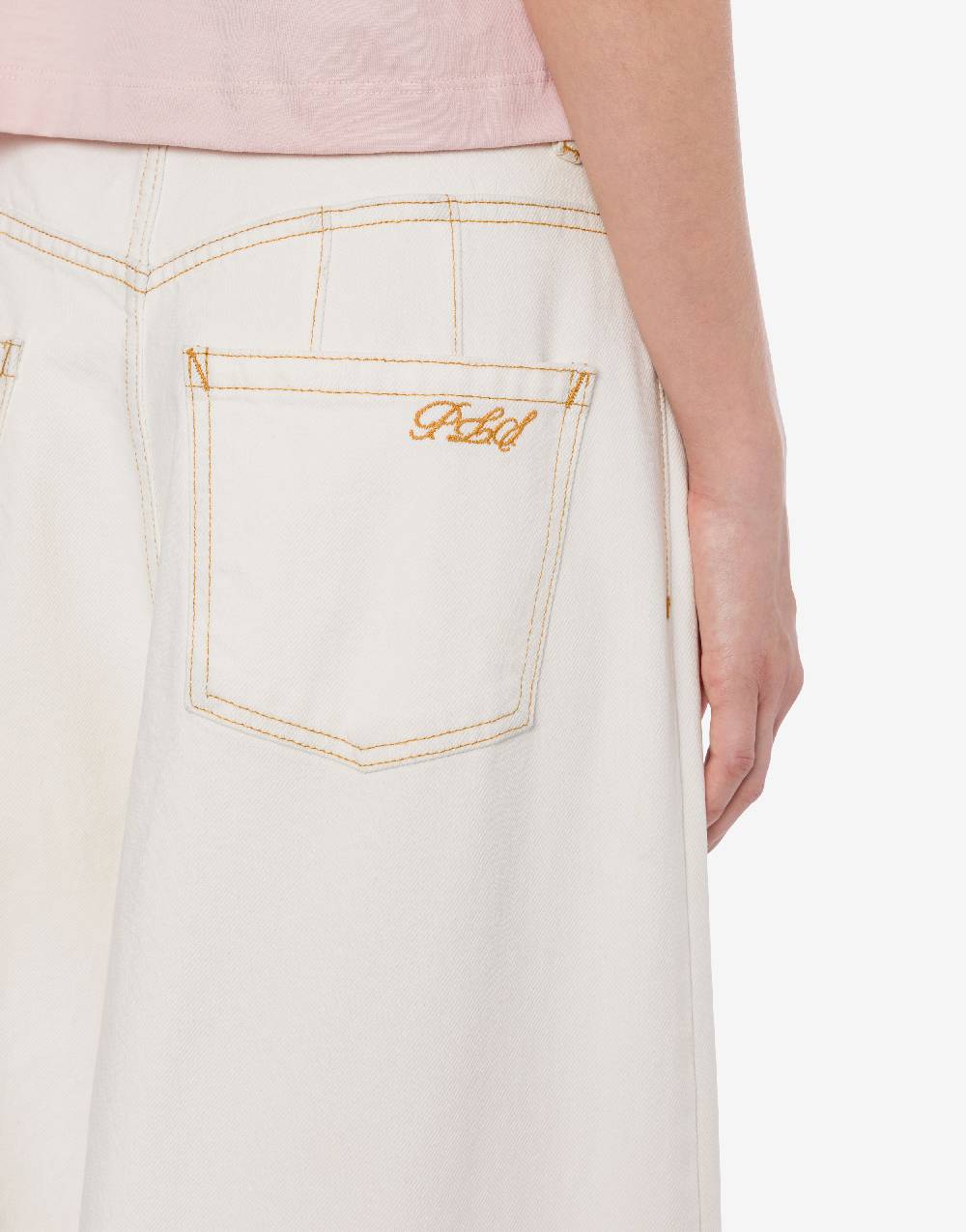 Philosophy Di Lorenzo Serafini Pantalone oversize in denim bleach Vendita