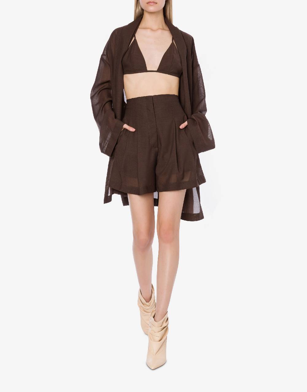Philosophy Di Lorenzo Serafini Short in voile di lana Qualità Garantita