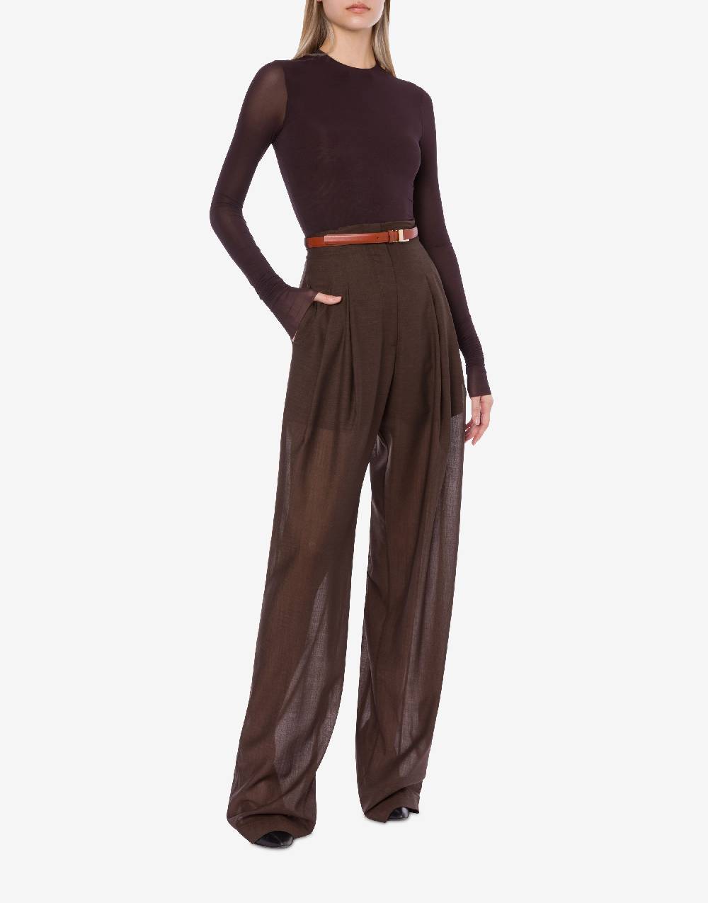 Philosophy Di Lorenzo Serafini Pantalone ampio in voile di lana Consegna Veloce