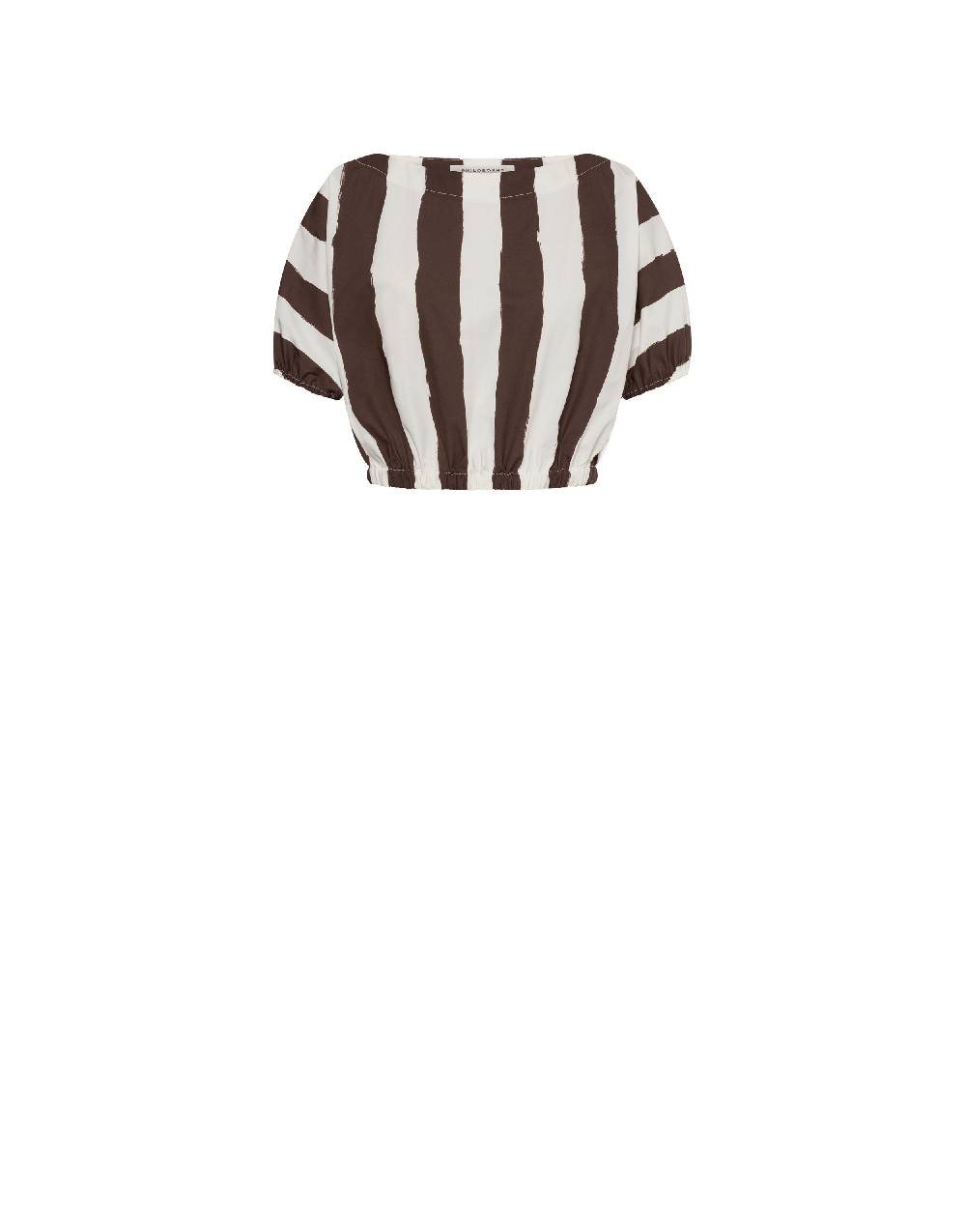 Philosophy Di Lorenzo Serafini Blusa crop a righe in cotone stretch Promozione Limitata