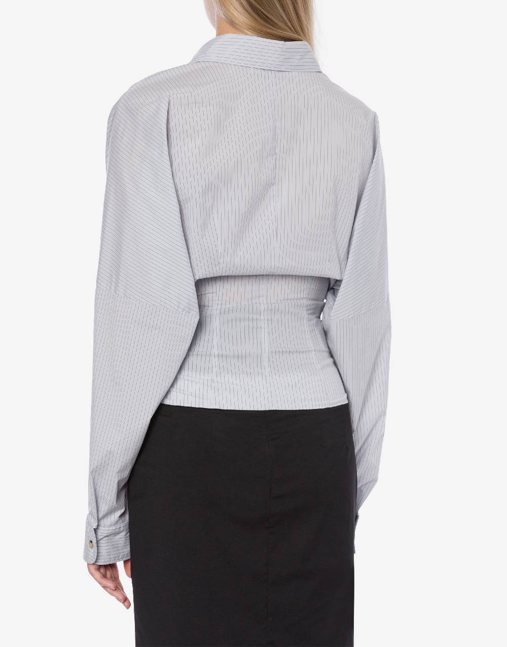 Philosophy Di Lorenzo Serafini Camicia in taffetà stretch con bottoni Prezzo Ridotto