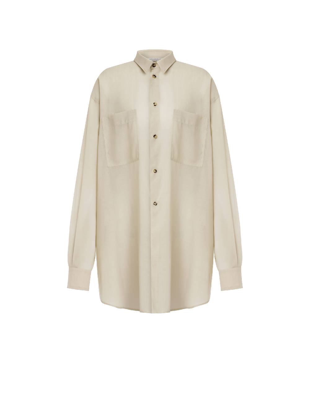 Philosophy Di Lorenzo Serafini Camicia oversize in voile di lana Sottocosto