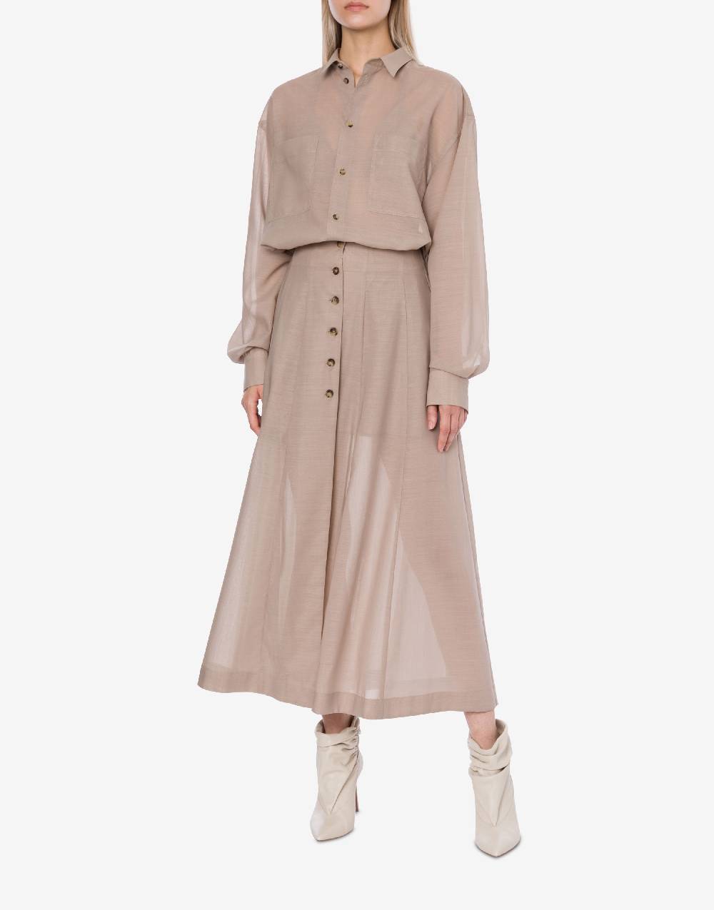 Philosophy Di Lorenzo Serafini Camicia oversize in voile di lana Convenienza