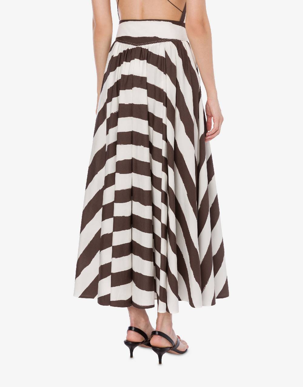 Philosophy Di Lorenzo Serafini Gonna lunga a righe in cotone stretch Online