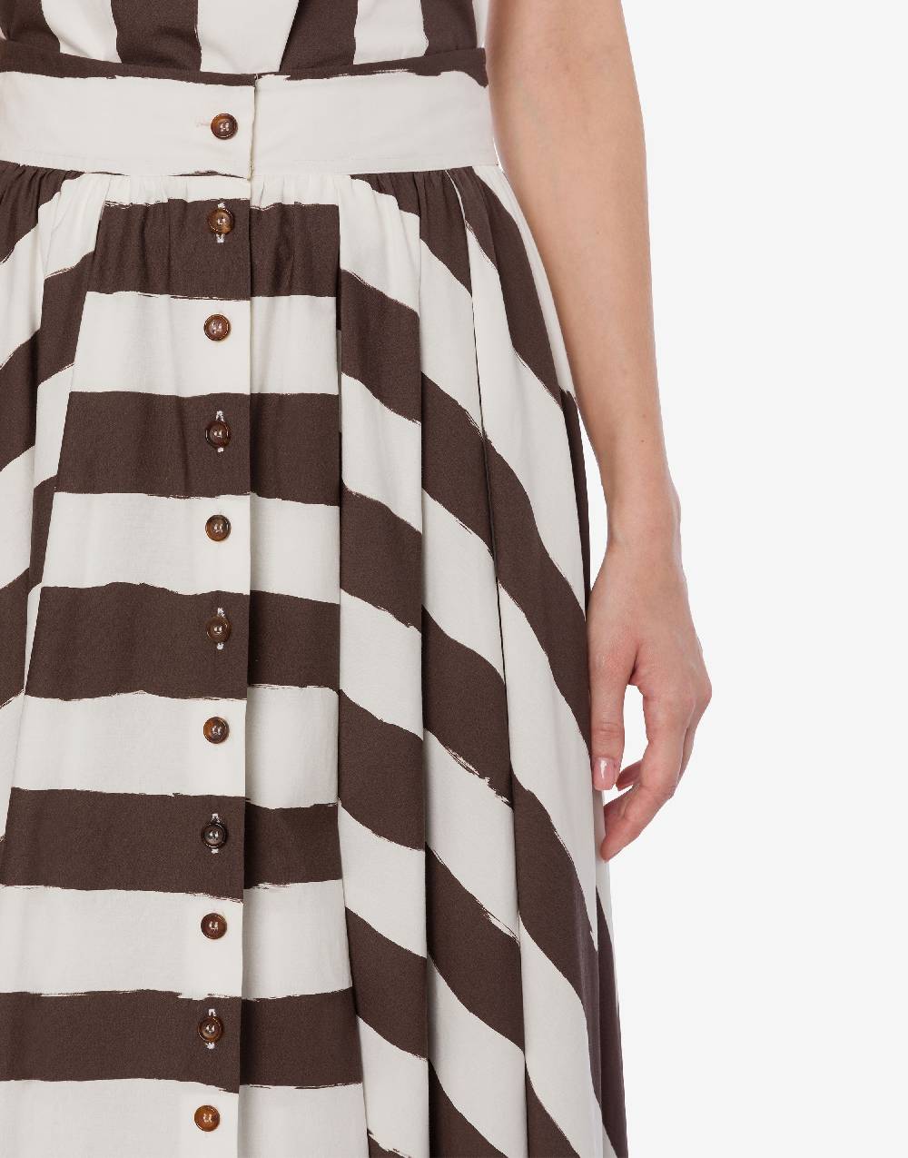Philosophy Di Lorenzo Serafini Gonna lunga a righe in cotone stretch Online