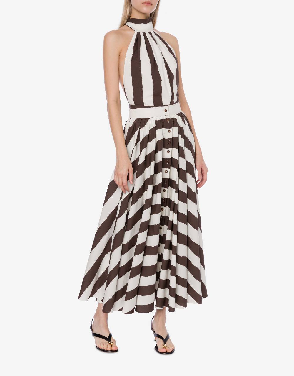 Philosophy Di Lorenzo Serafini Gonna lunga a righe in cotone stretch Online