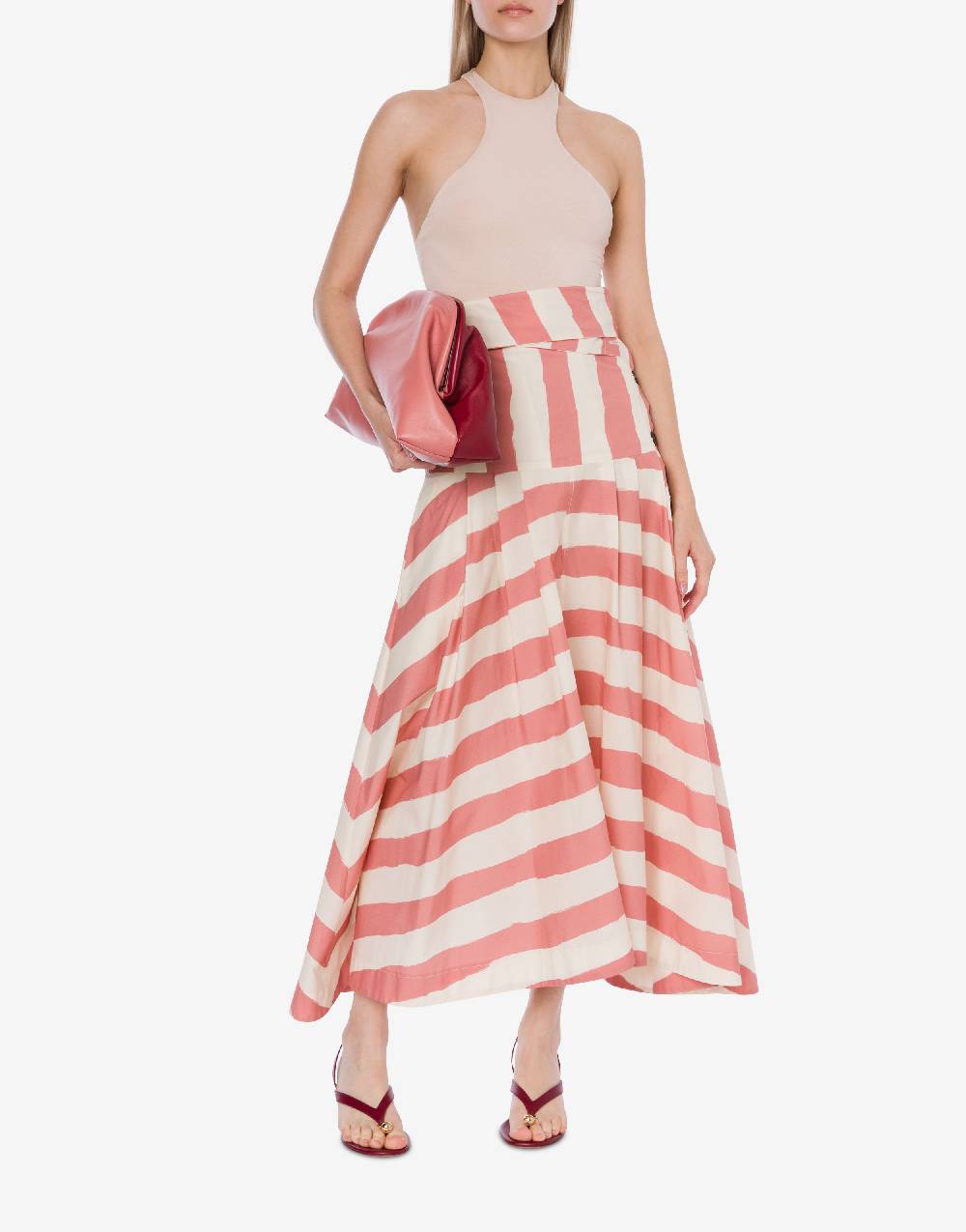 Philosophy Di Lorenzo Serafini Gonna a righe in cotone stretch Offerte