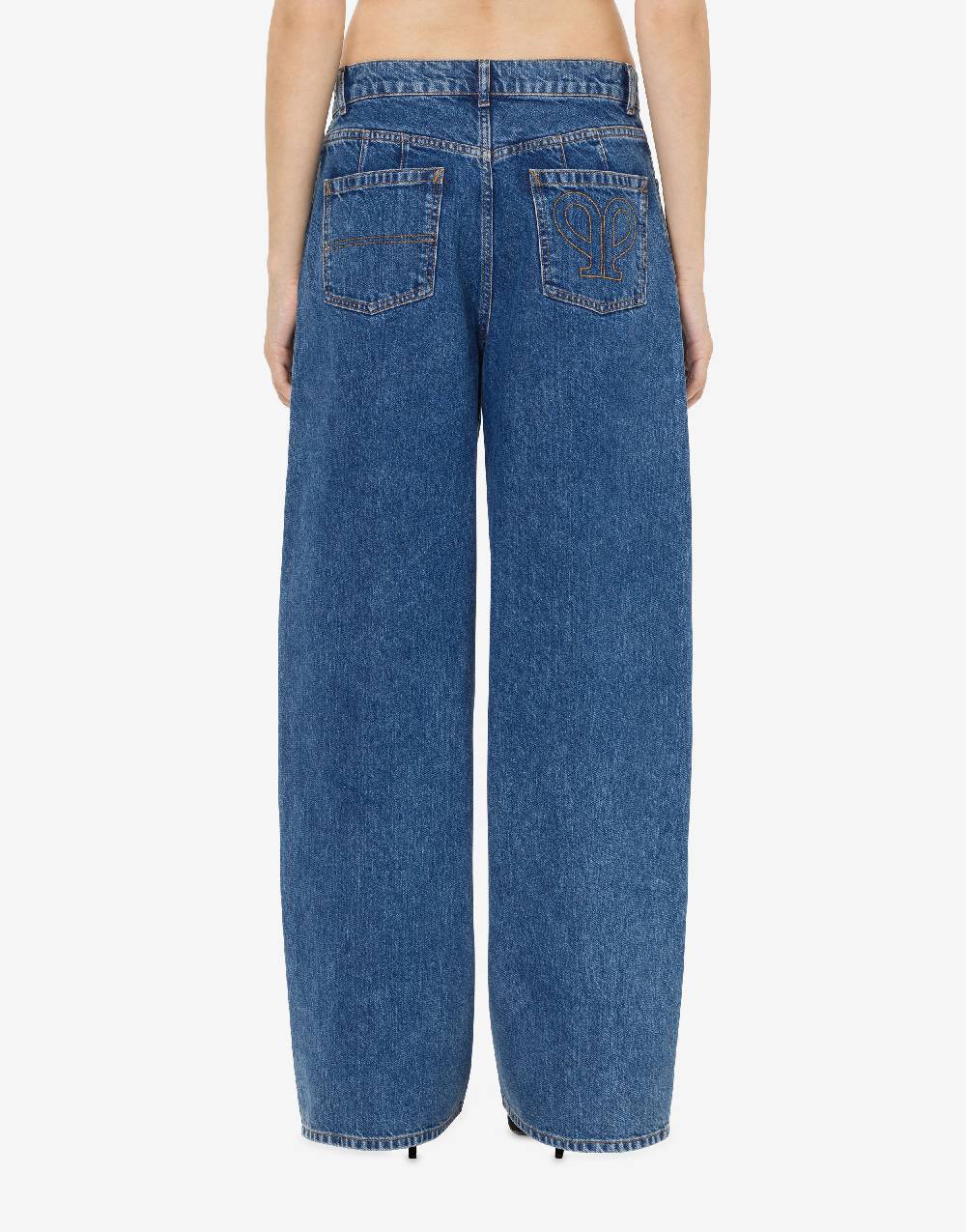 Philosophy Di Lorenzo Serafini Pantalone oversize in denim Saldi Di Fabbrica