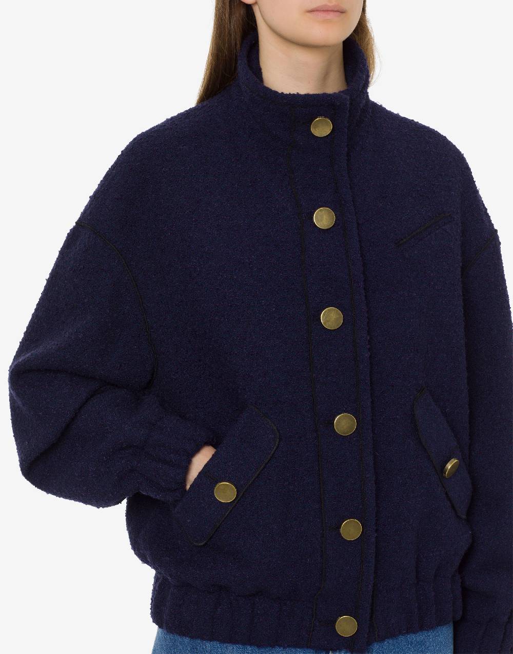 Philosophy Di Lorenzo Serafini Bomber in stuoia bouclé Vendite Flash