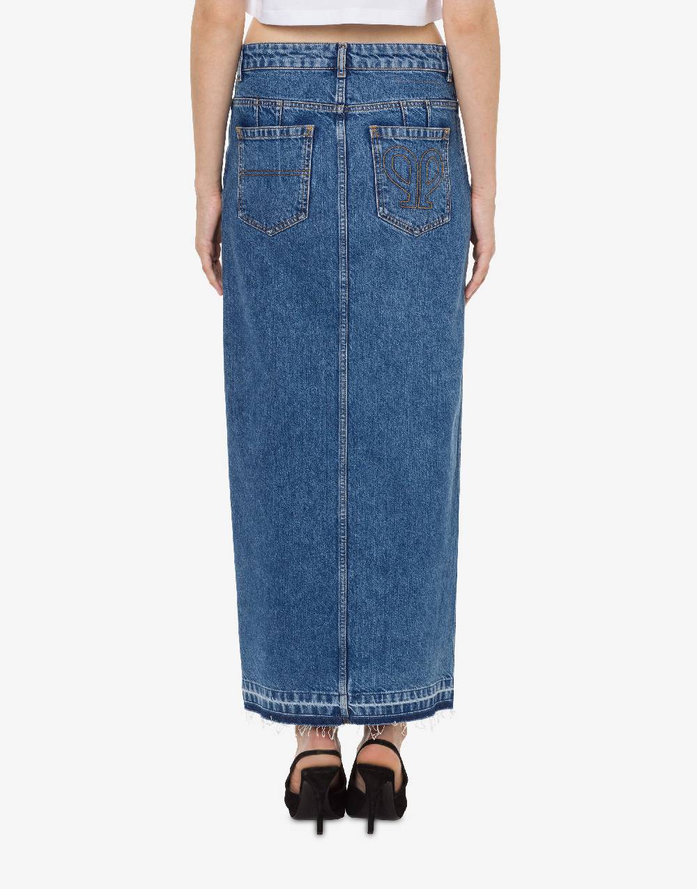 Philosophy Di Lorenzo Serafini Gonna in denim con spacco In Linea