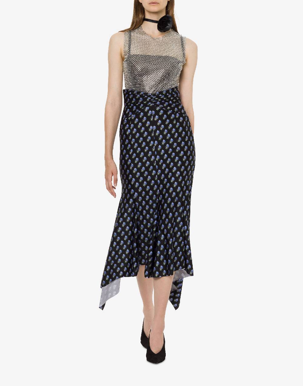 Philosophy Di Lorenzo Serafini Gonna in lycra con micro stampa fiori Spedizione Gratuita