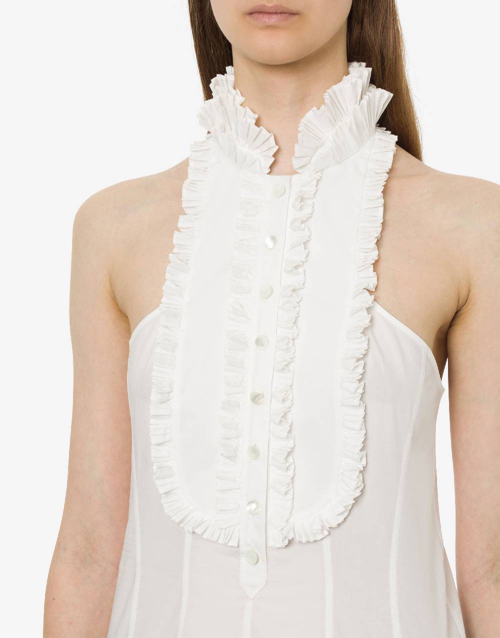 Philosophy Di Lorenzo Serafini Top in popeline con plastron Acquista Ora
