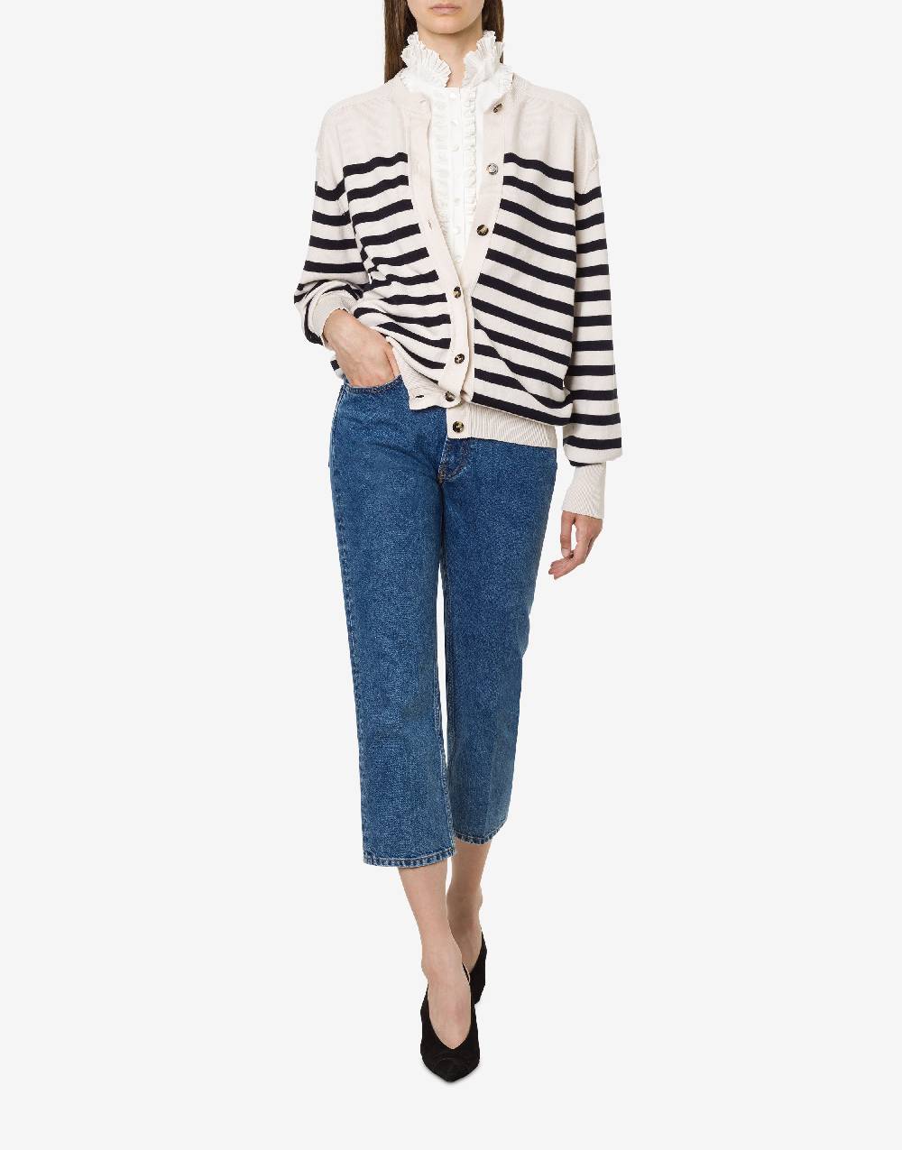 Philosophy Di Lorenzo Serafini Top in popeline con plastron Acquista Ora