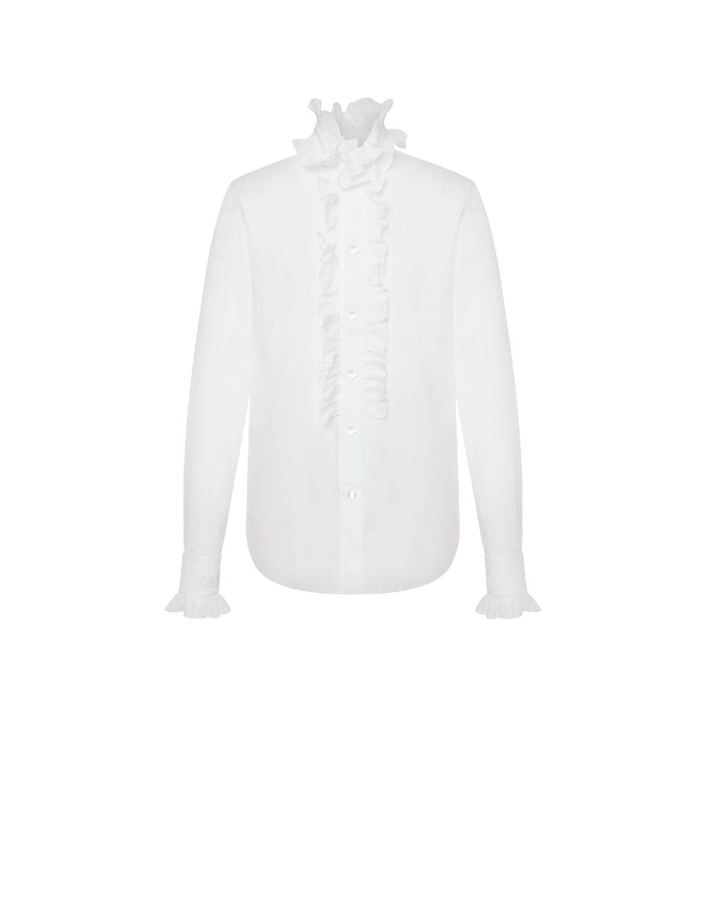 Philosophy Di Lorenzo Serafini Camicia in popeline con ruches Consegna Veloce