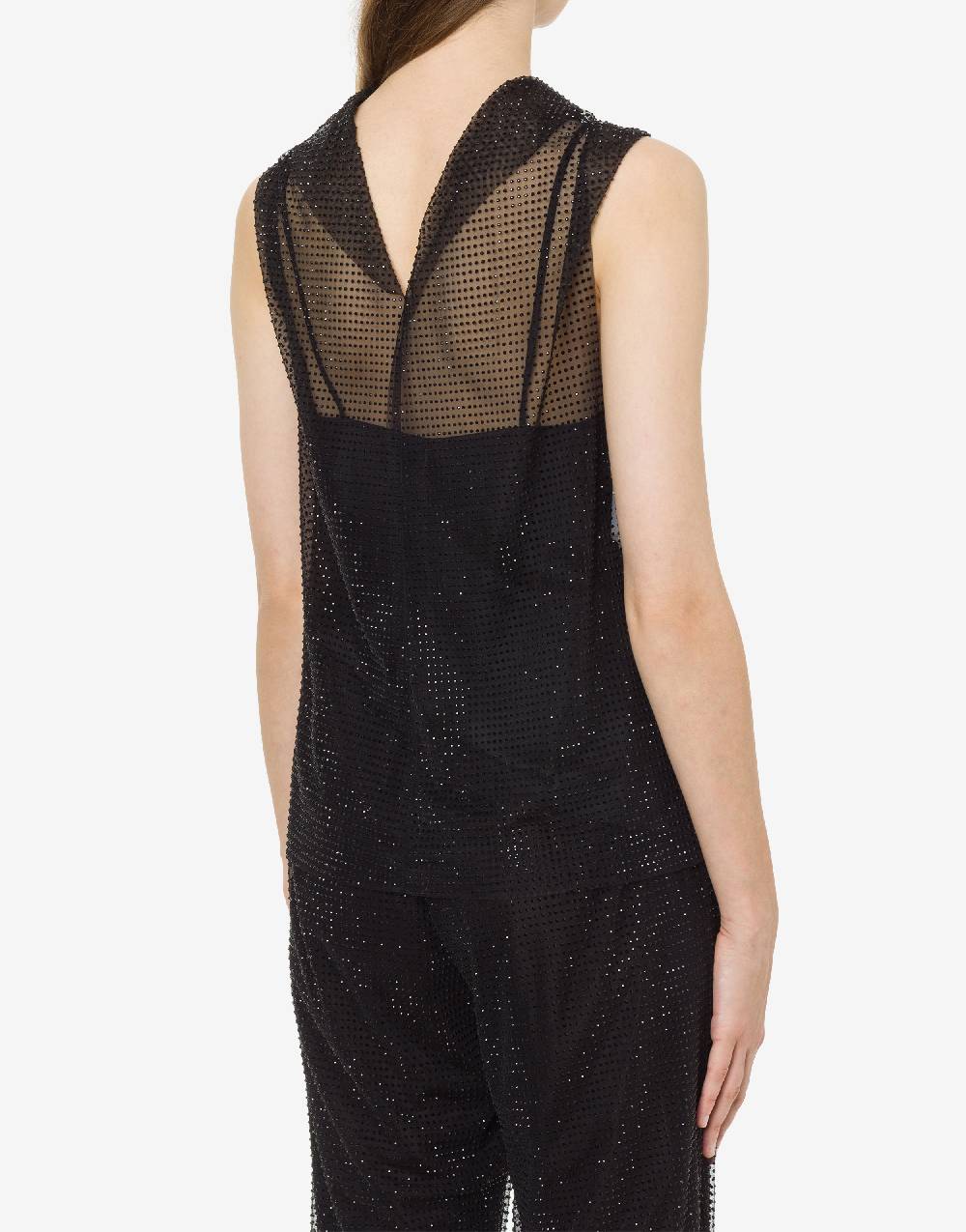 Philosophy Di Lorenzo Serafini Top in tulle con strass Promozione Limitata