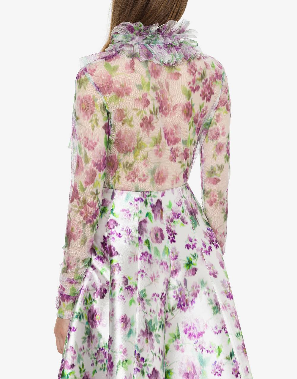 Philosophy Di Lorenzo Serafini Blusa in tulle con stampa fiori Shopping Online