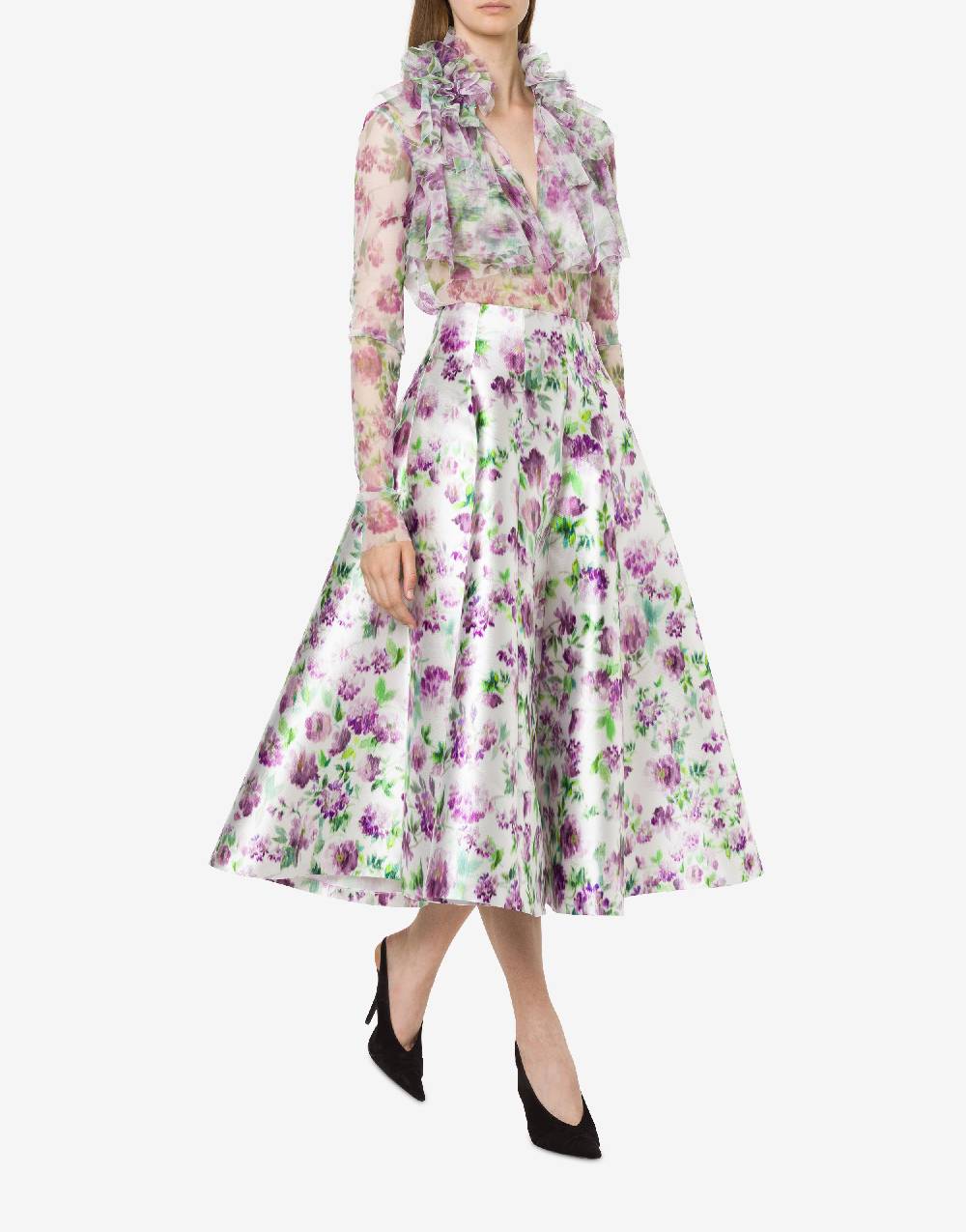 Philosophy Di Lorenzo Serafini Blusa in tulle con stampa fiori Shopping Online