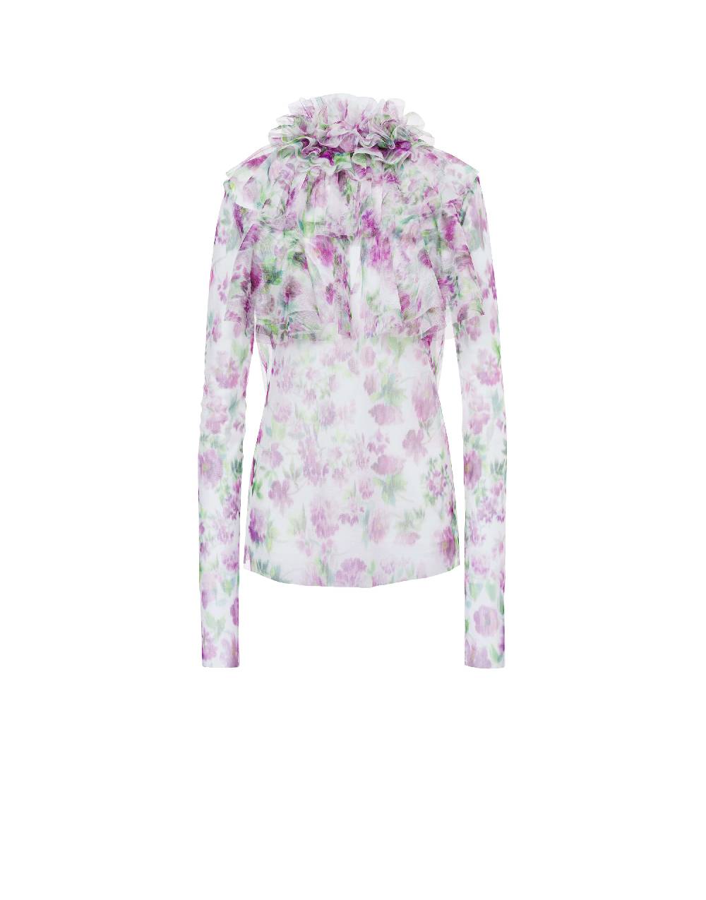 Philosophy Di Lorenzo Serafini Blusa in tulle con stampa fiori Shopping Online