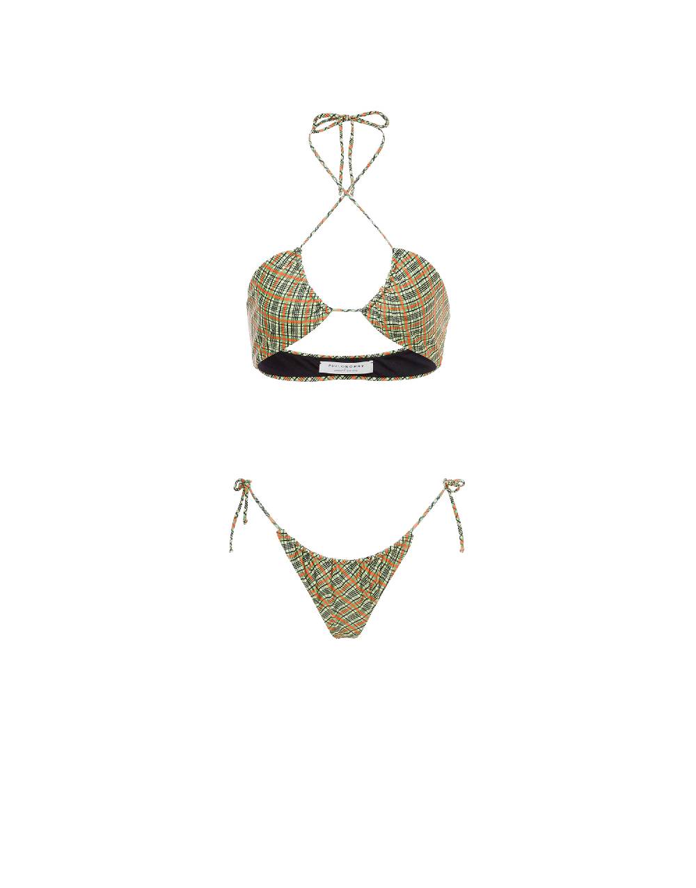 Philosophy Di Lorenzo Serafini Bikini con stampa Check In Vendita