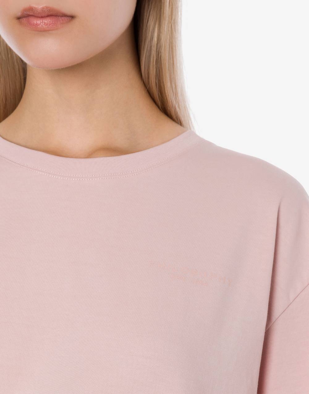 Philosophy Di Lorenzo Serafini T-shirt crop in jersey con logo Qualità