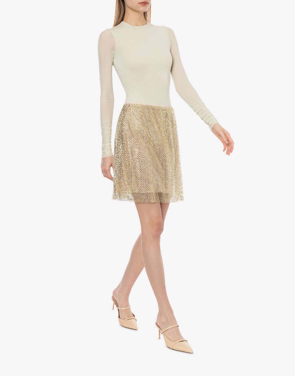 Philosophy Di Lorenzo Serafini Gonna in rete con strass Consegna Veloce