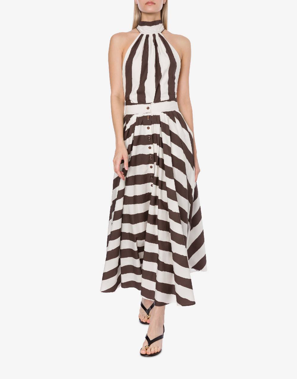Philosophy Di Lorenzo Serafini Tuta corta a righe in cotone stretch Fino Al -60%