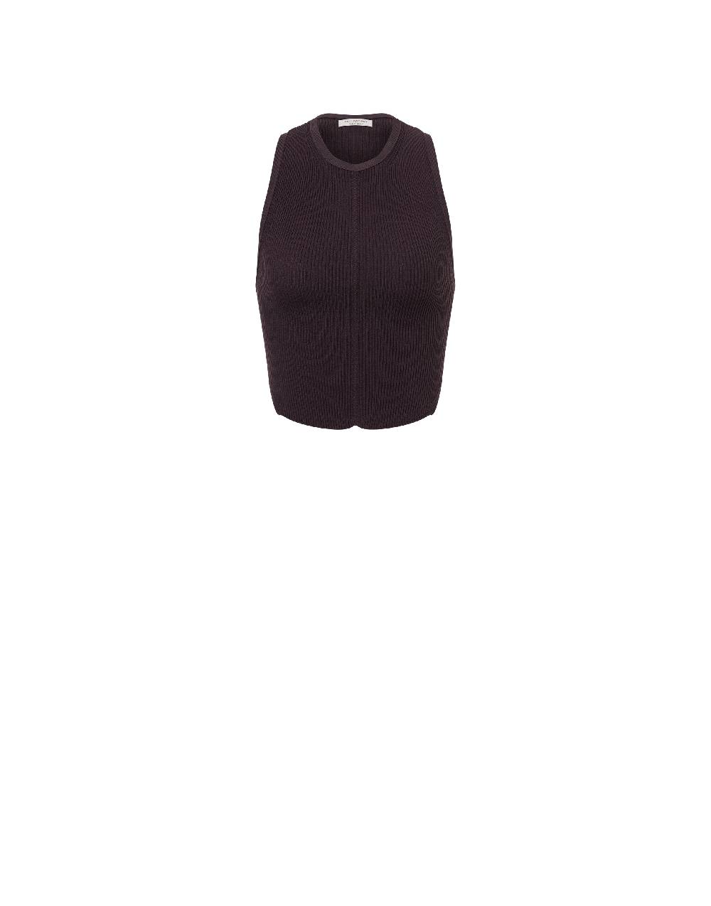 Philosophy Di Lorenzo Serafini Top crop a costine stretch con piercing Economico