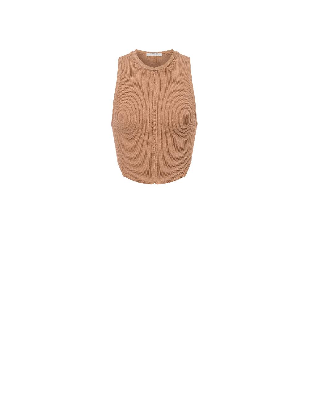 Philosophy Di Lorenzo Serafini Top crop a costine stretch con piercing Online