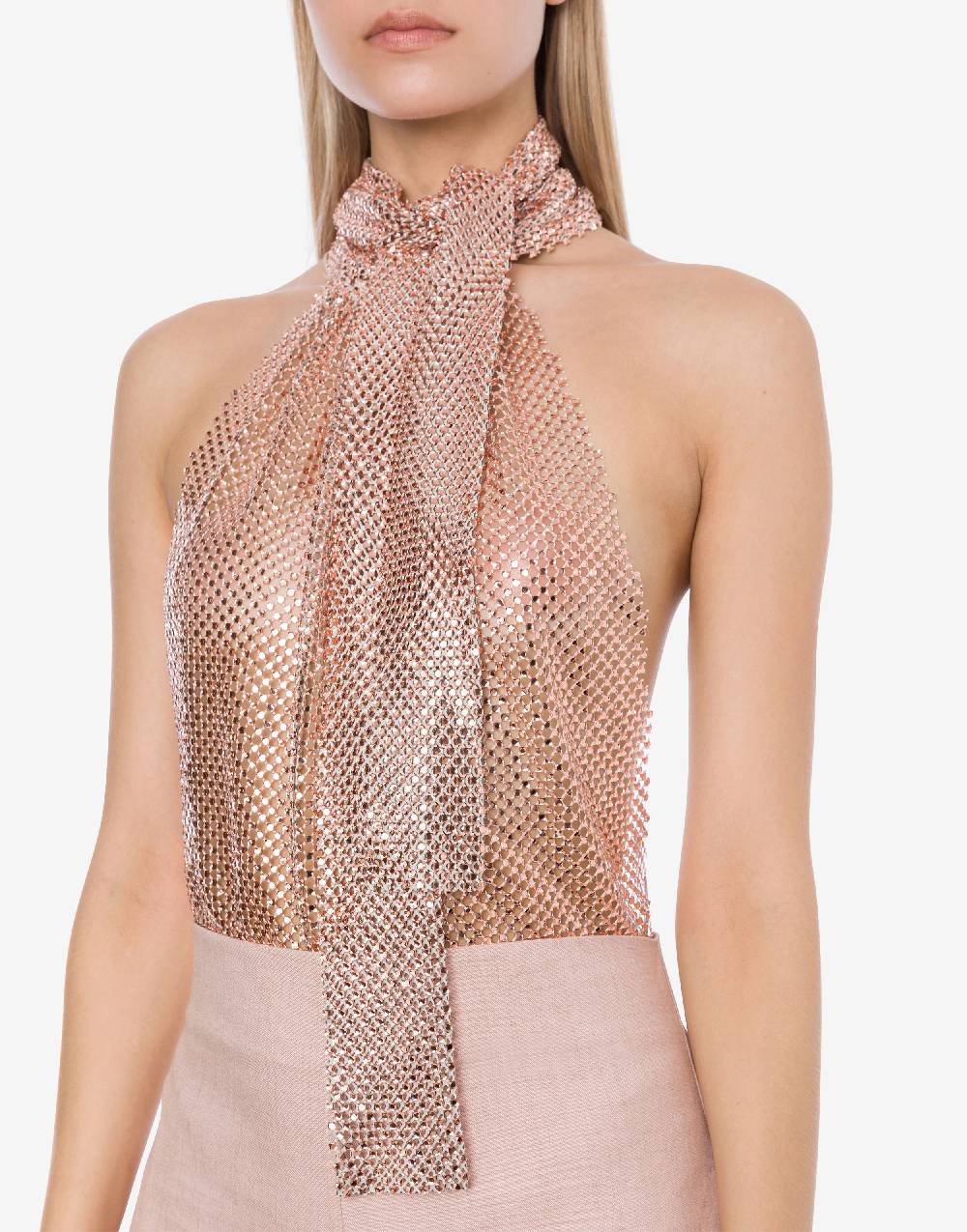 Philosophy Di Lorenzo Serafini Top in rete strass Outlet