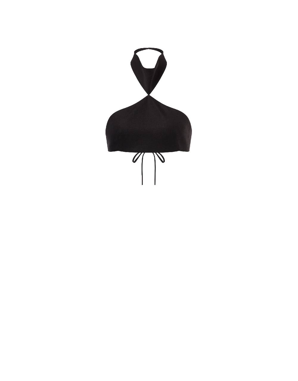 Philosophy Di Lorenzo Serafini Crop top in tela di misto lino Offerta Anniversario