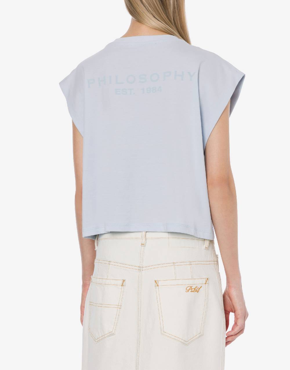 Philosophy Di Lorenzo Serafini T-shirt in jersey con strass Offerte