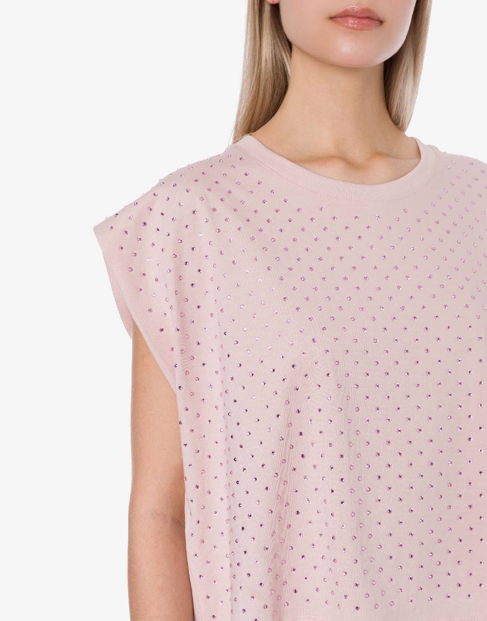 Philosophy Di Lorenzo Serafini T-shirt in jersey con strass Hotsell