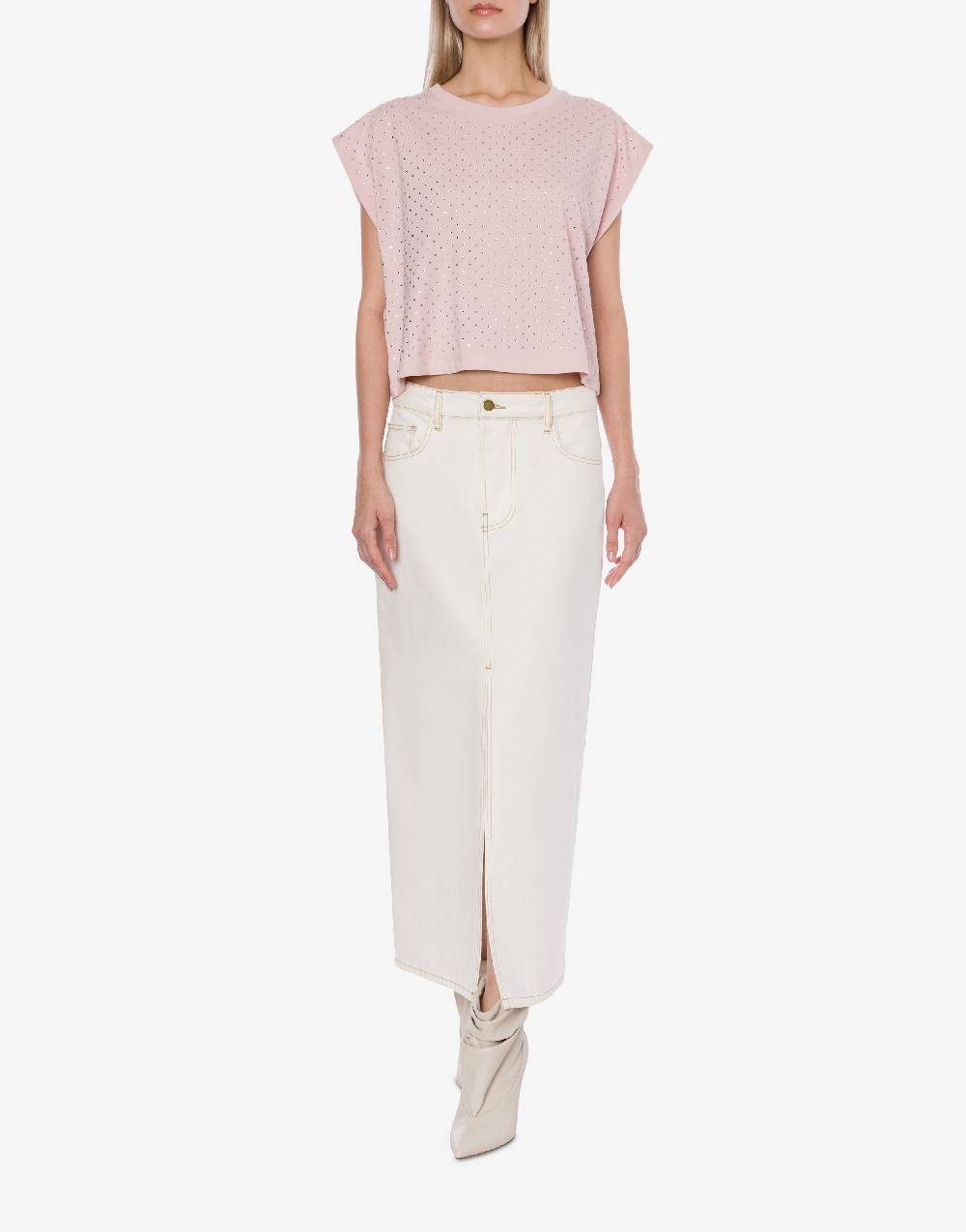 Philosophy Di Lorenzo Serafini T-shirt in jersey con strass Hotsell