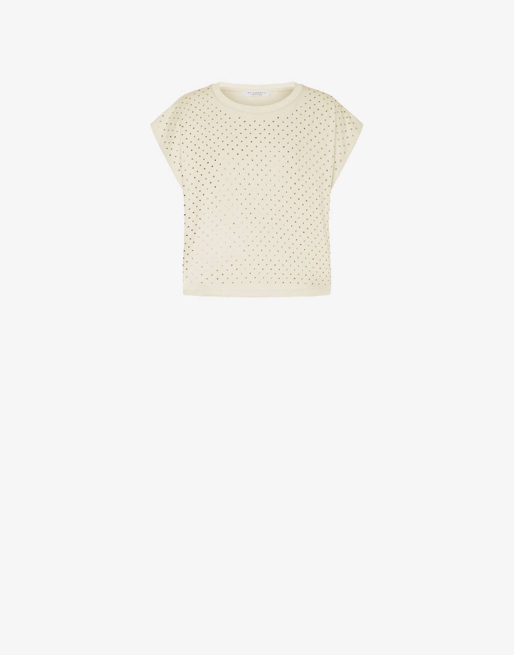 Philosophy Di Lorenzo Serafini T-shirt in jersey con strass Vendita Calda