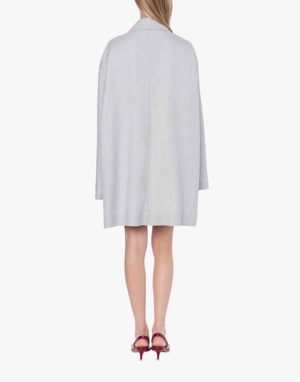 Philosophy Di Lorenzo Serafini Cappotto leggero in tela di misto lino Vendite Flash