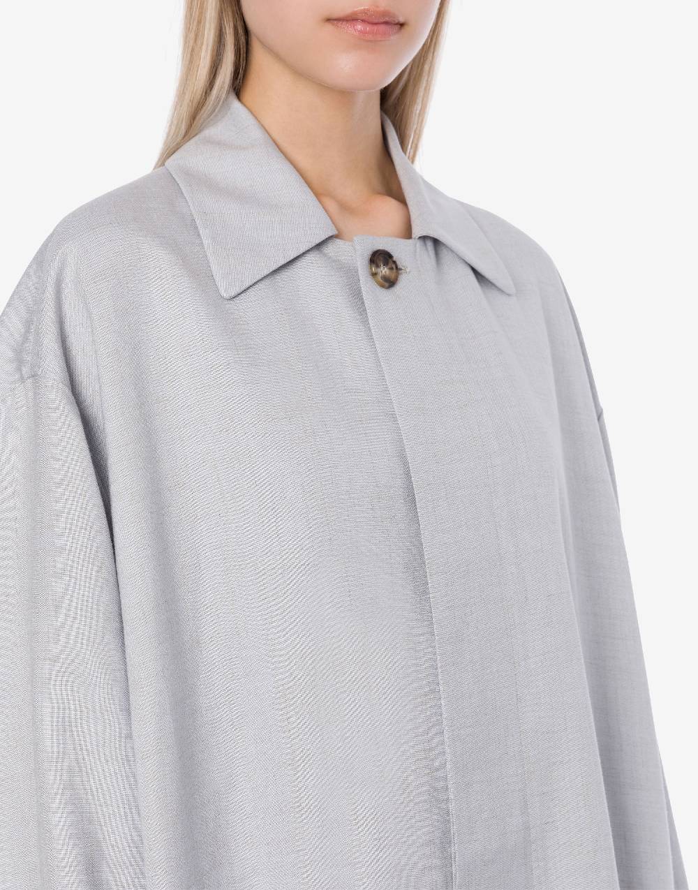 Philosophy Di Lorenzo Serafini Cappotto leggero in tela di misto lino Vendite Flash