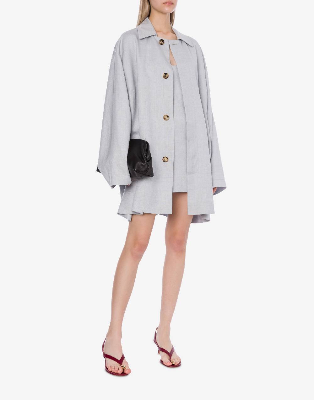 Philosophy Di Lorenzo Serafini Cappotto leggero in tela di misto lino Vendite Flash