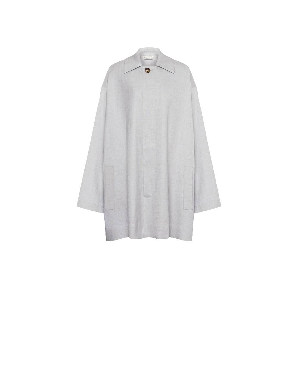 Philosophy Di Lorenzo Serafini Cappotto leggero in tela di misto lino Vendite Flash