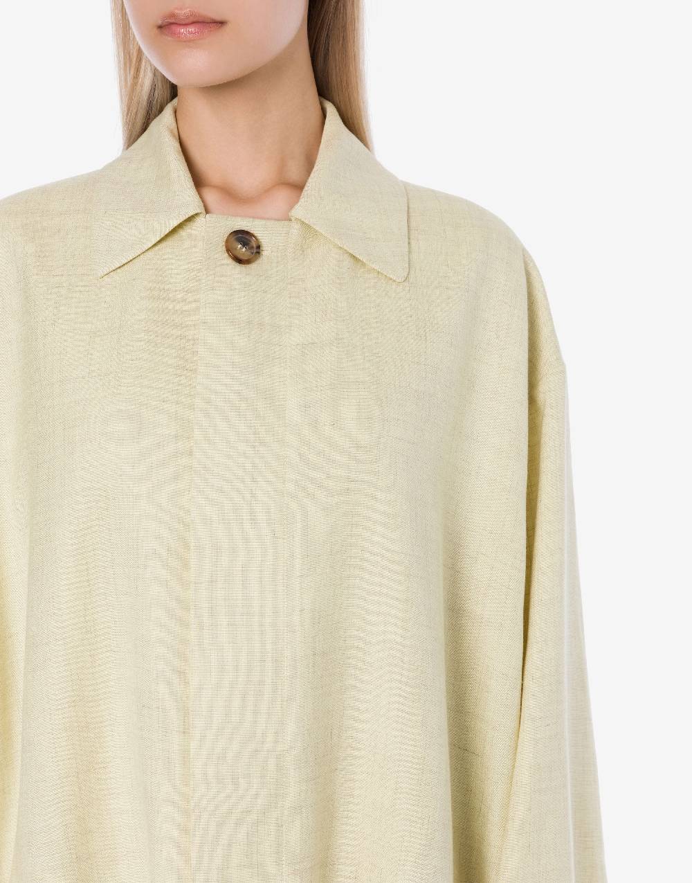 Philosophy Di Lorenzo Serafini Cappotto leggero in tela di misto lino Negozio