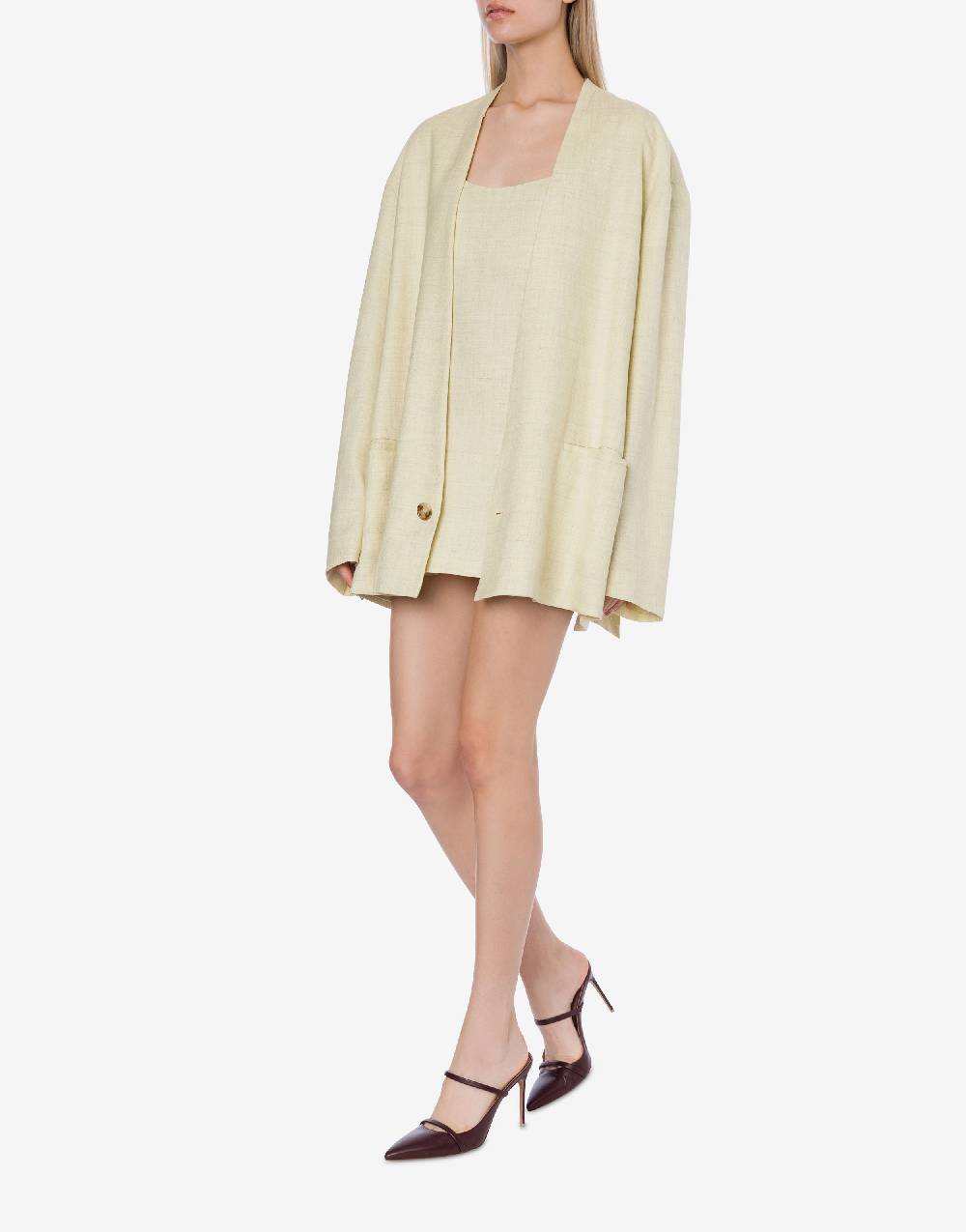 Philosophy Di Lorenzo Serafini Giacca oversize in tela misto lino Nuova